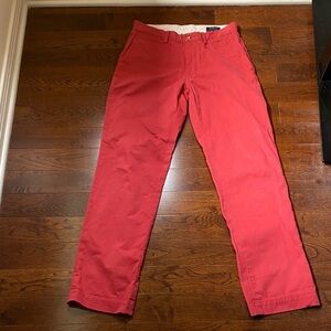 Polo Ralph Lauren Red Chino Pants Men’s Size 30x32 Classic Fit